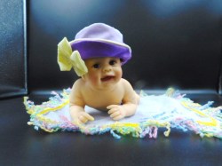 5.5 IN TOO ADORABLE FOR WORDS OR I WANT A PONY ASHTON DRAKE BABY DOLL HATS OFF TO YOU COA